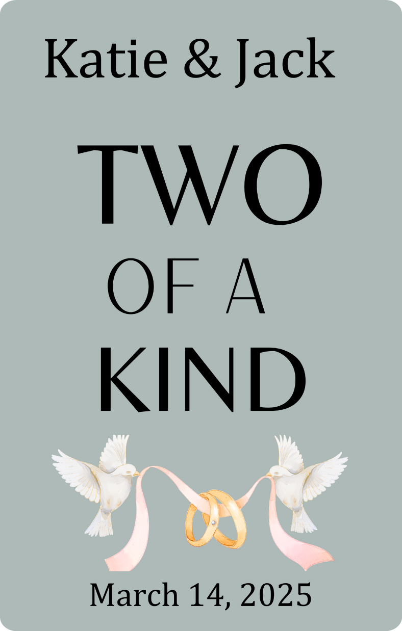 Two Of A Kind  Playing Card Favors