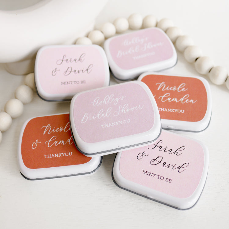 Personalized Mint Tin Wedding favors