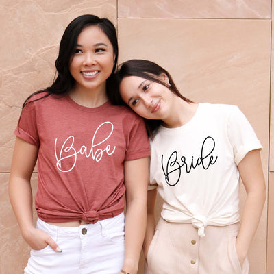 Bride & Babe Shirts - Semi-Fitted