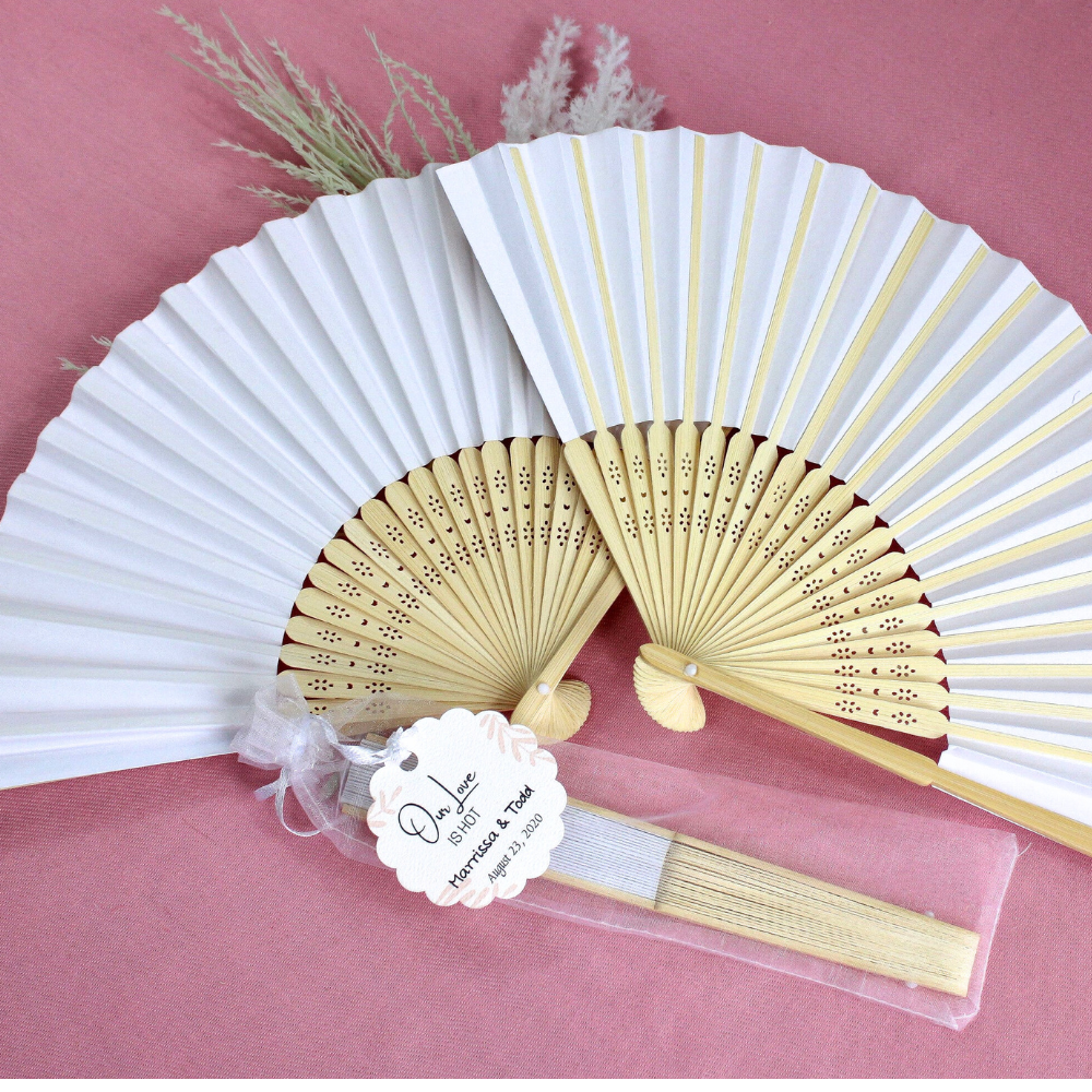 Our Love is Hot Bamboo Hand Fans