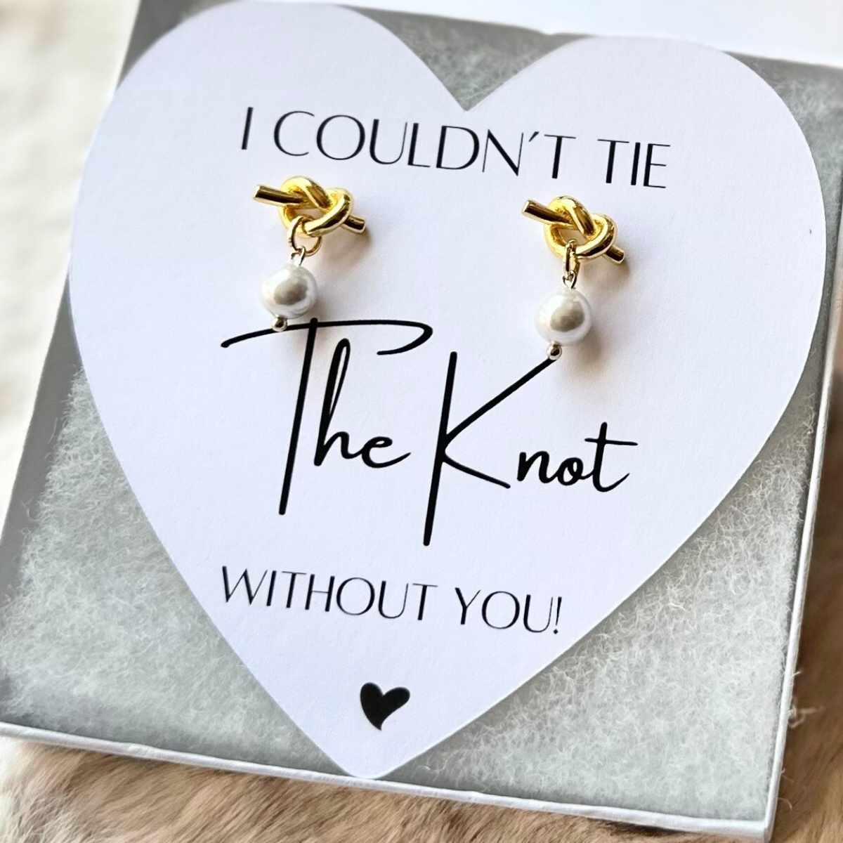 Tie the Knot Bridesmaid Earrings