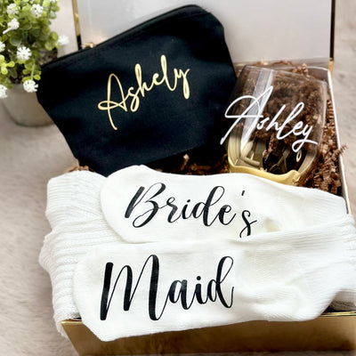 Golden Bliss Bridesmaid Proposal Box