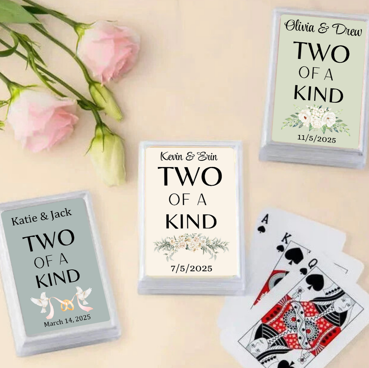 Two Of A Kind  Playing Card Favors