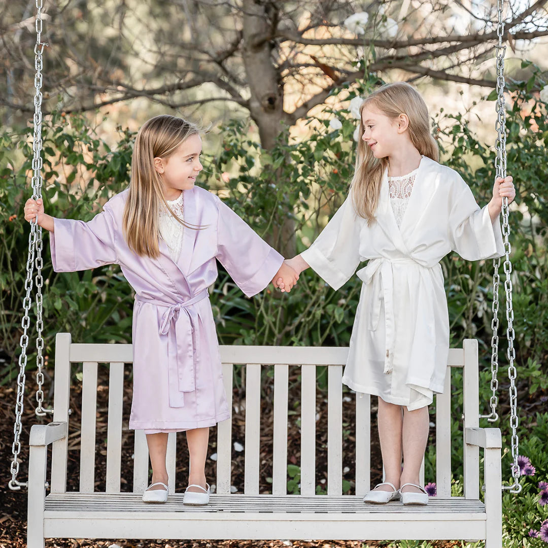 Flower Girl Satin Robe