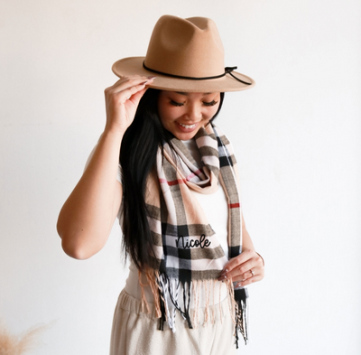 Mad For Plaid Personalized Scarf