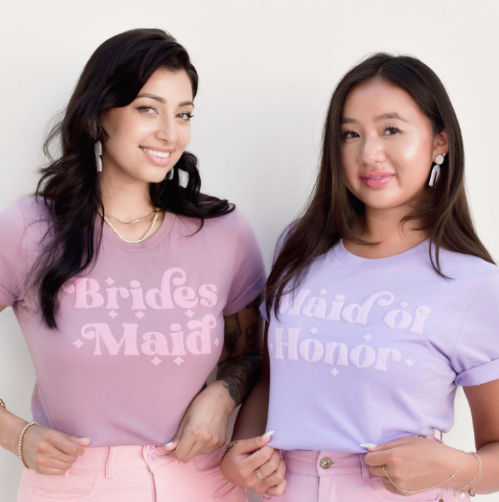 Retro Sparkle Bridal Party Shirts