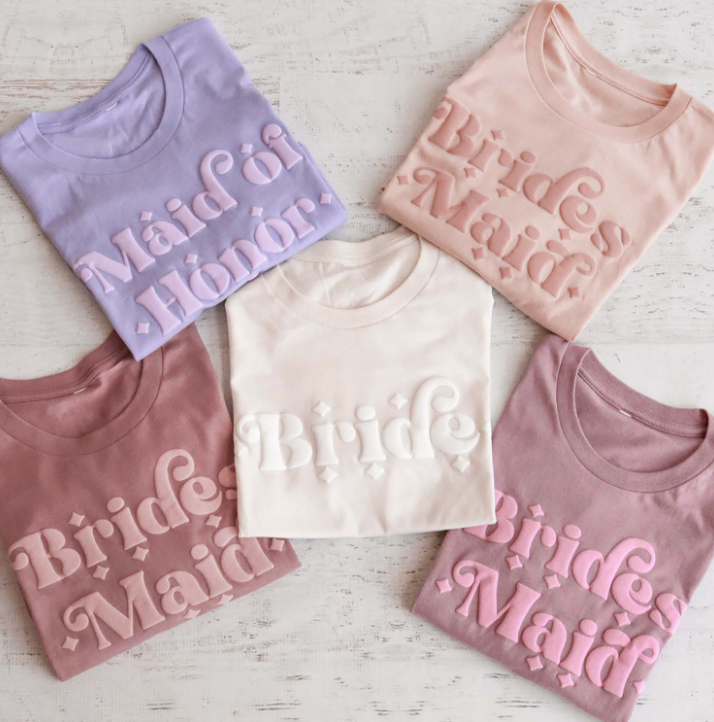 Retro Sparkle Bridal Party Shirts