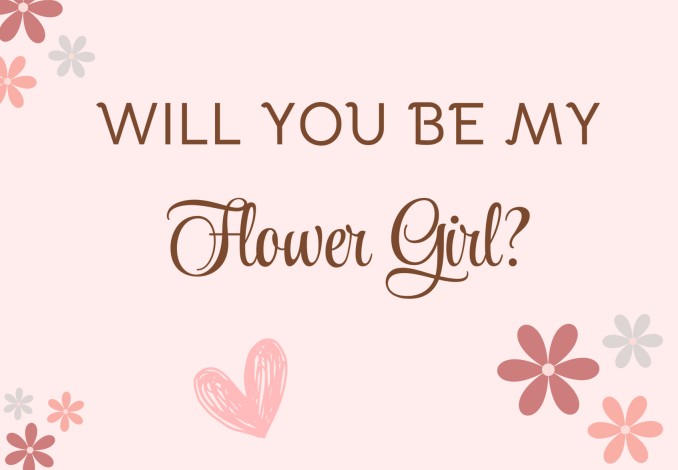 Luxury Flower Girl Proposal Box