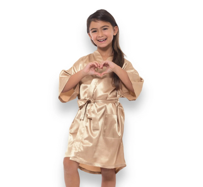 Flower Girl Satin Robe