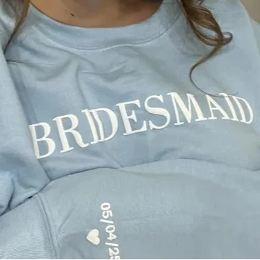 Maid of Honor Embossed Sweatshirts