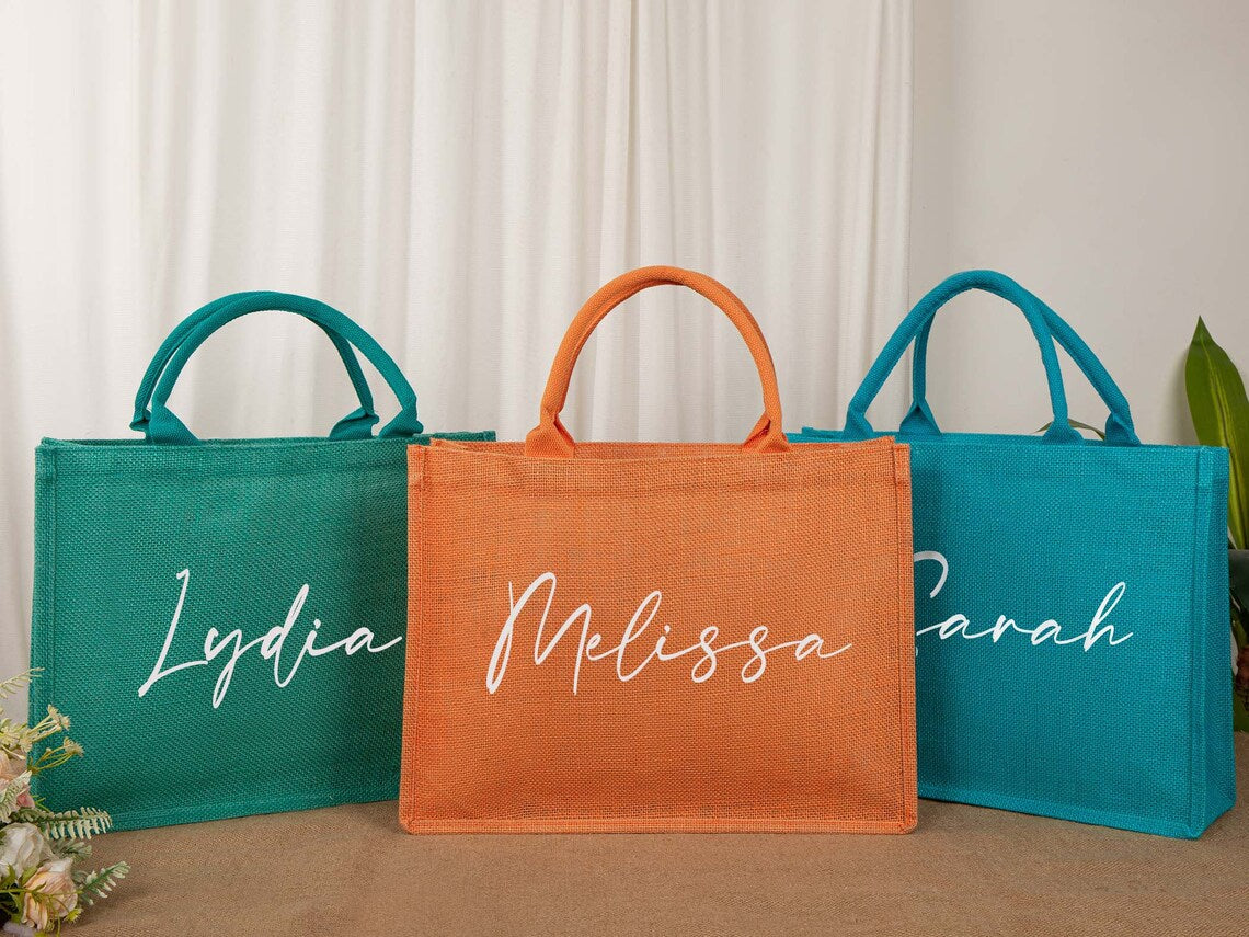 Jute your Color Tote Bag