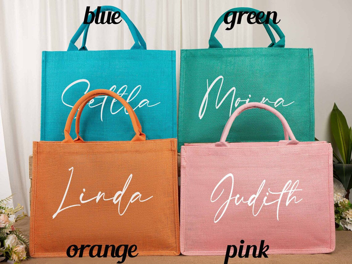 Jute your Color Tote Bag