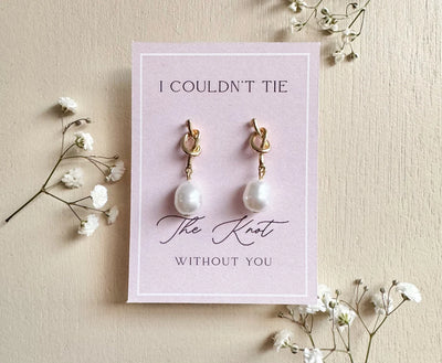 Tie the Knot Bridesmaid Earrings