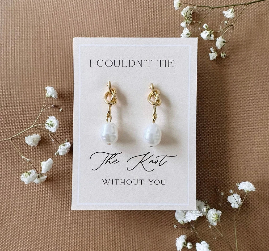 Tie the Knot Bridesmaid Earrings