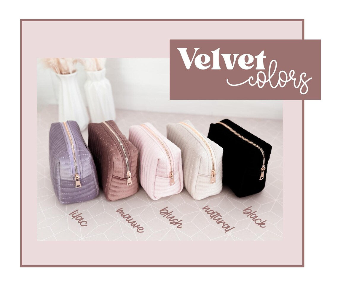 Velvet Cosmetic Bags