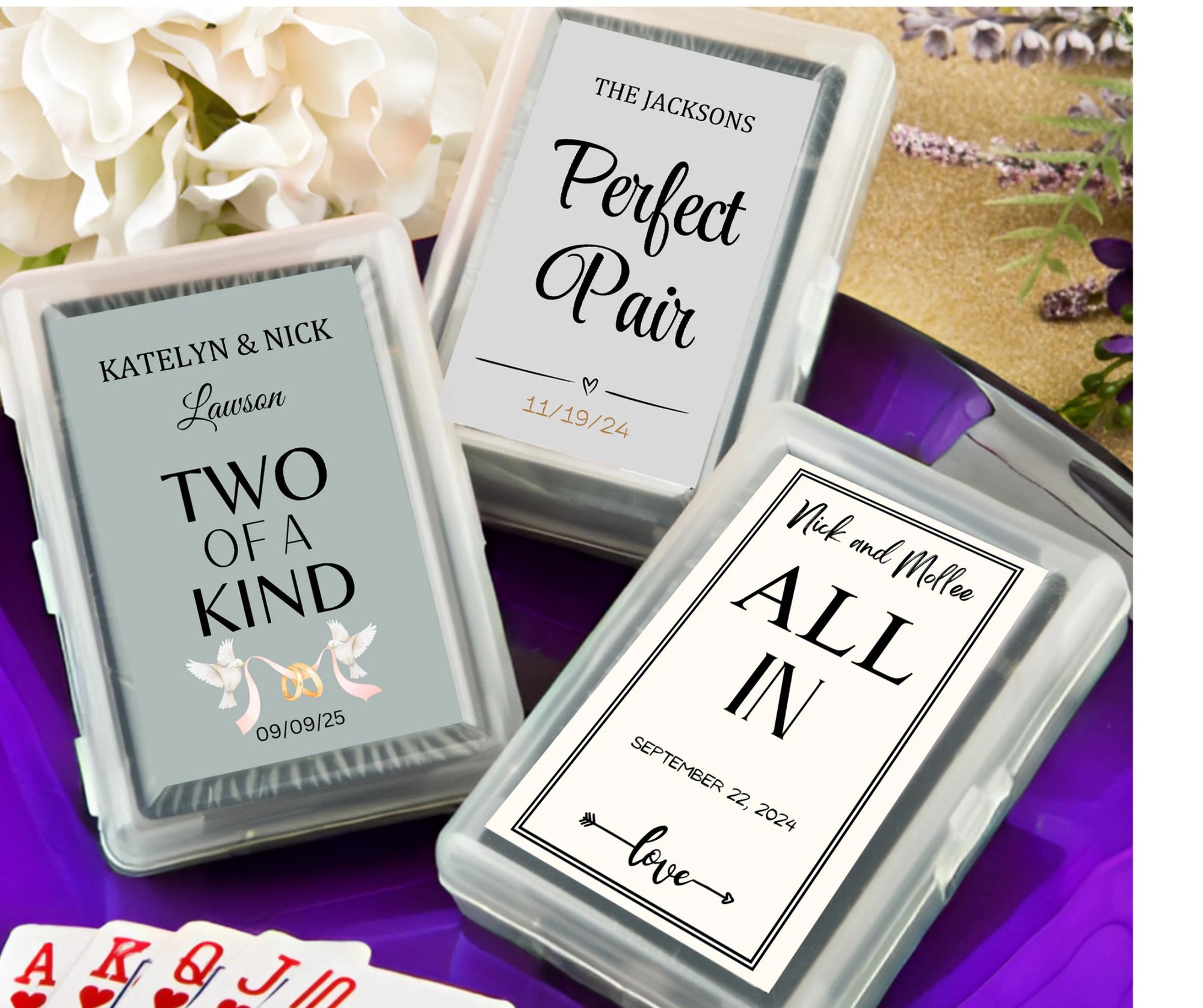 Wedding Favor Playing Cards