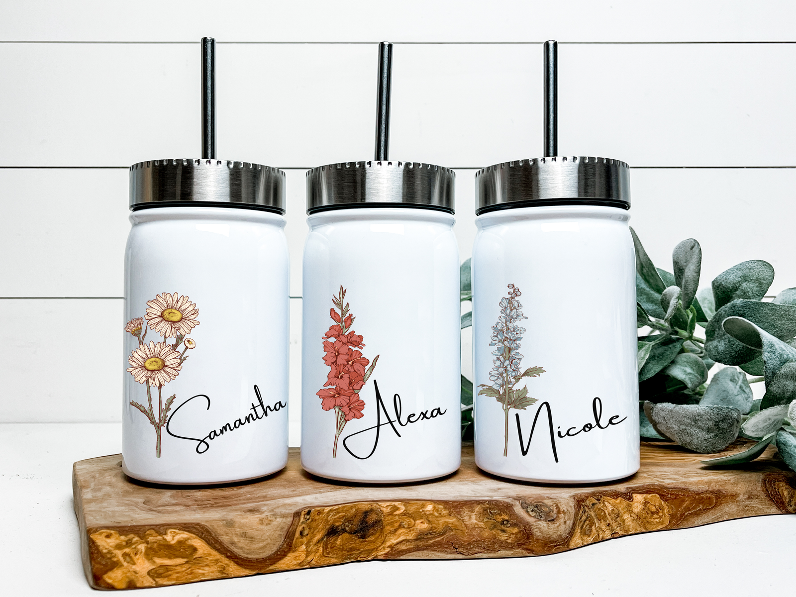 Personalized Tumbler with Name & Heart - Personalized Brides