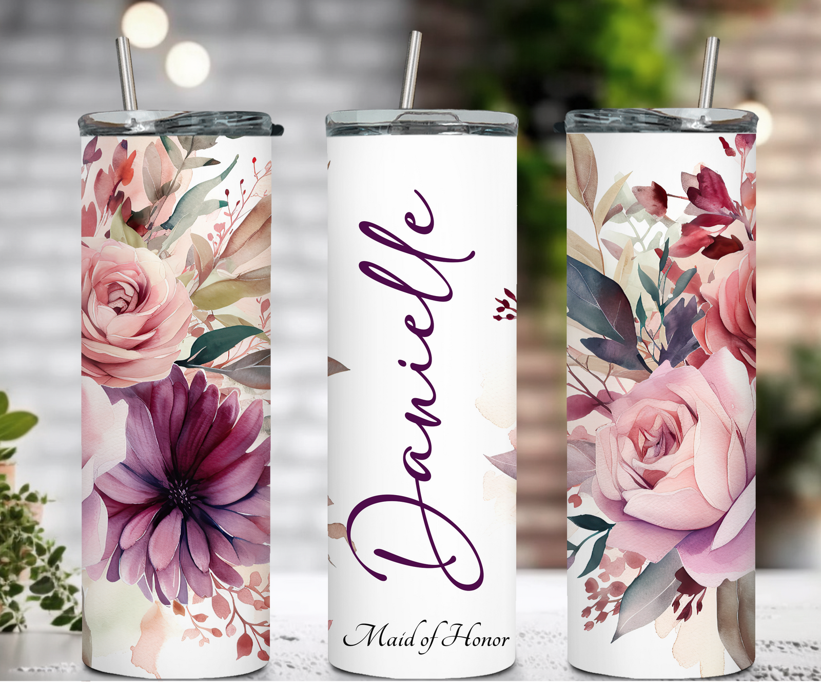 Set of 13- Stainless Steel Tumblers- Personalized Tumblers