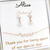 Bridesmaid Pearl Earring and Bracelet set