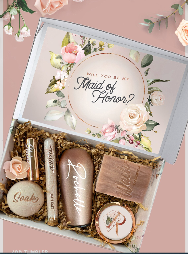 Floral Spa Bridal Party Box