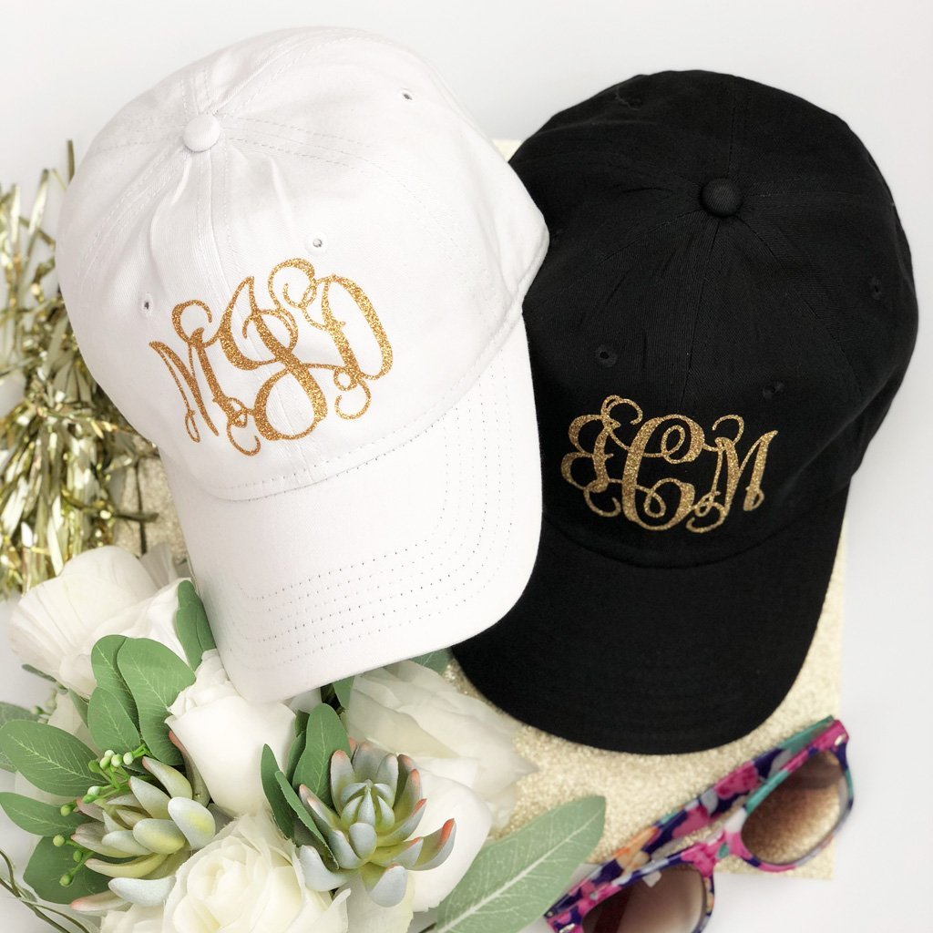 Monogrammed baseball hot sale hats