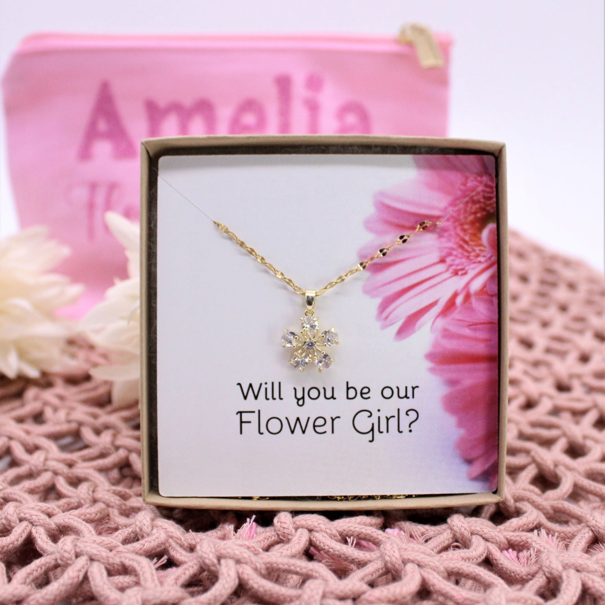 Flower sales girl pendant