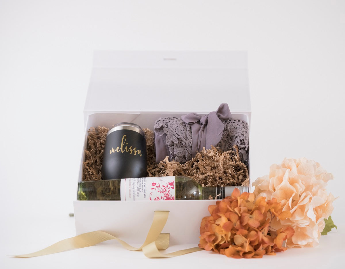 Big Gift Box with Lids for Present Luxury Wedding Souvenir Orange Color  Bridesmaid Proposal Box