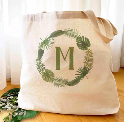 Tropical Leaf Tote